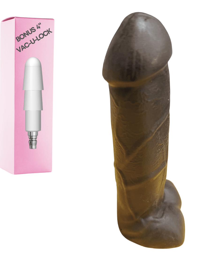 7" Vac-U-Lock Black Cock Dildo bondivibes connector_vaculock intensity_gentle price_band_premium sensation_penetrative size_medium type_attachment
