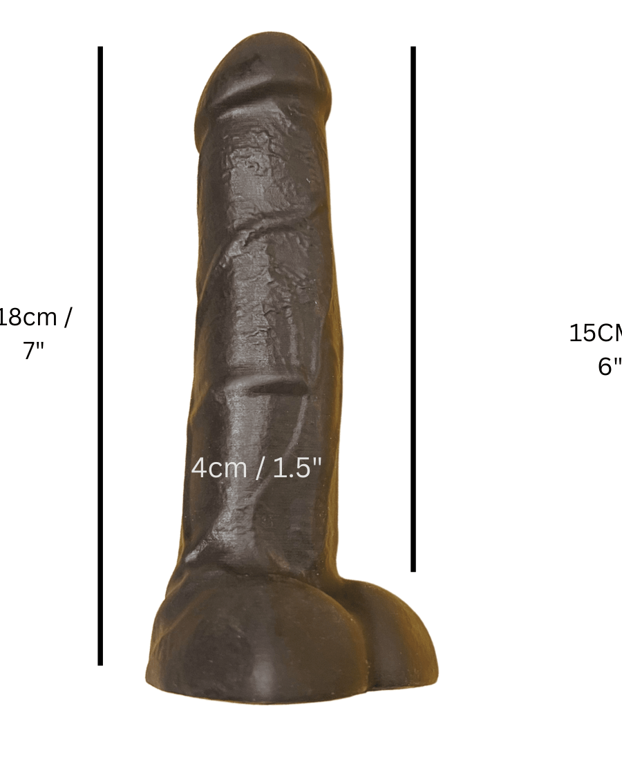 7" Vac-U-Lock Black Cock Dildo bondivibes connector_vaculock intensity_gentle price_band_premium sensation_penetrative size_medium type_attachment