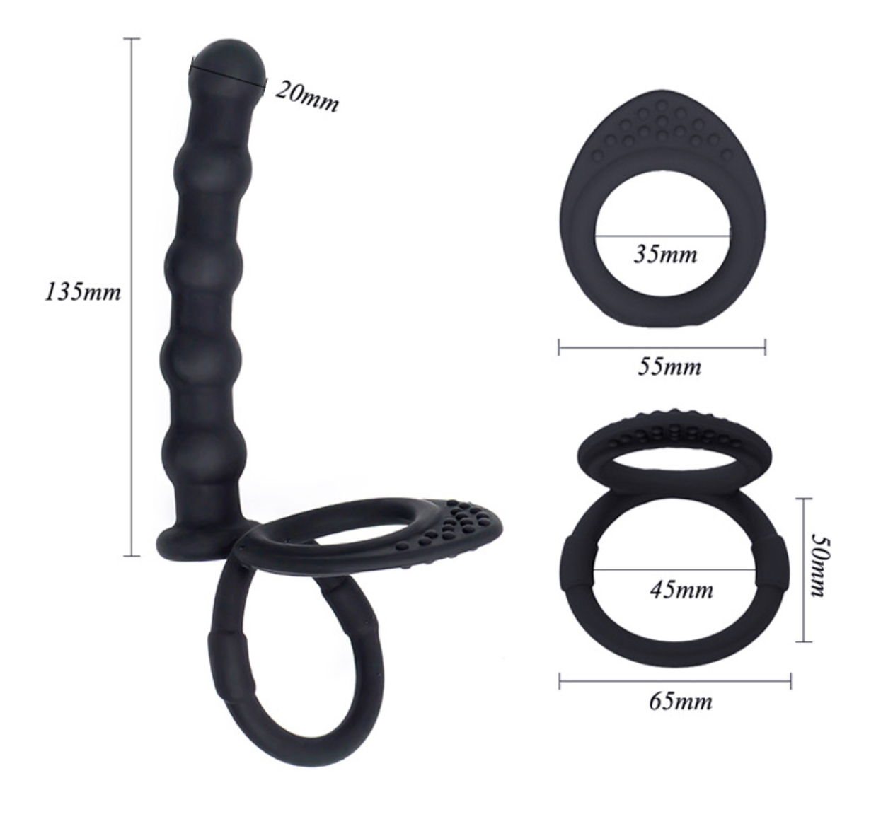 Double Penetration Cock Ring