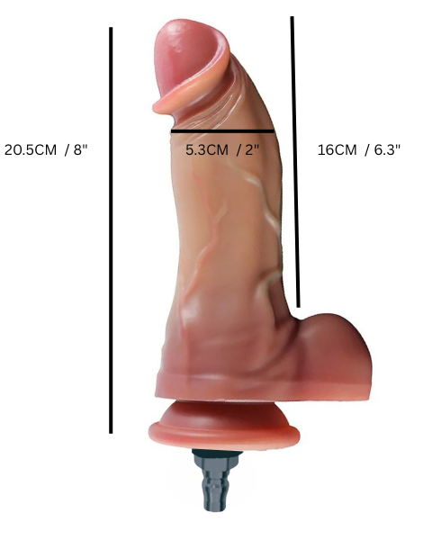 King Cock Sex Machine Dildo bondivibes connector_quicklock extreme sex toys intensity_gentle price_band_entry sensation_gspot size_medium type_attachment