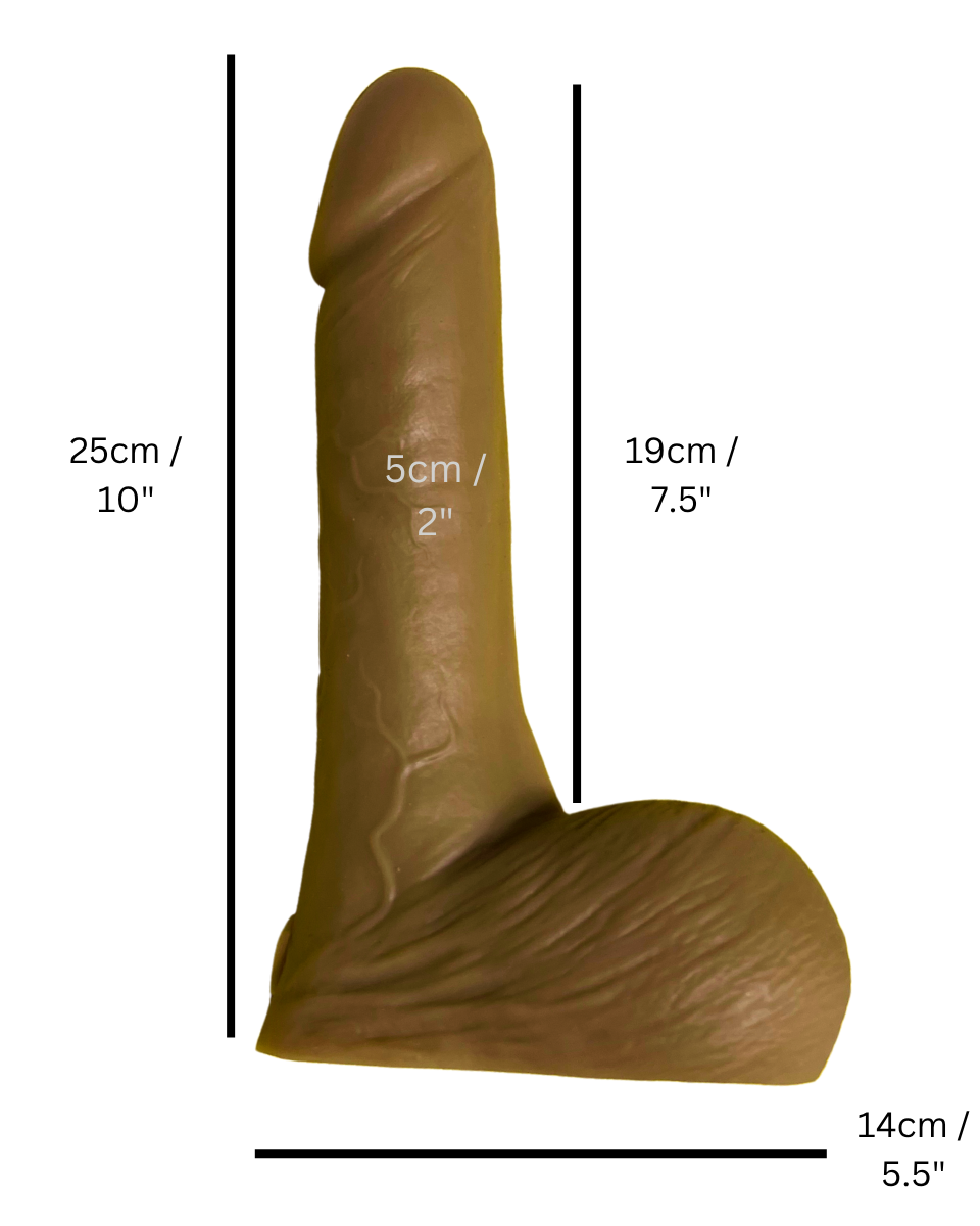 VAC-U-LOCK 10" SHADY Dildo Machine Attachment bondivibes connector_quicklock intensity_stretched price_band_premium sensation_mixed size_large type_attachment