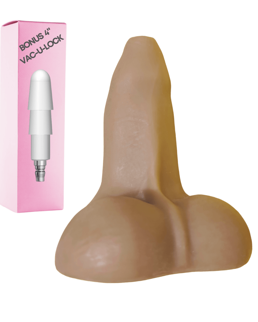 VAC-U-LOCK PEEWEE White 6" Dildo Attachment bondivibes connector_vaculock intensity_gentle price_band_premium sensation_penetrative size_xlarge type_attachment