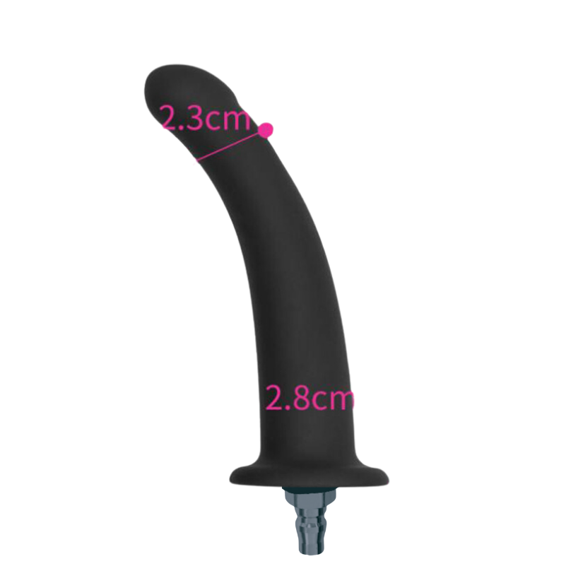 4" QUICKLOCK  Silicone Anal Dildo