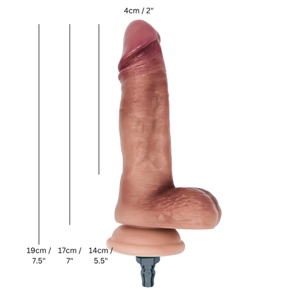 7" Life-like Silicone Dildo Attachment