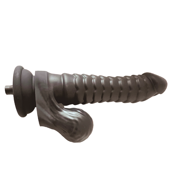 8" Black Silicone Dragon Dildo bondivibes connector_quicklock intensity_flexible price_band_premium sensation_anal size_medium type_attachment