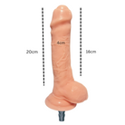 8" Foreskin Sex Machine Dildo Attachment