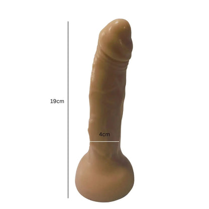8" Vac-u-lock White Wonder Dildo