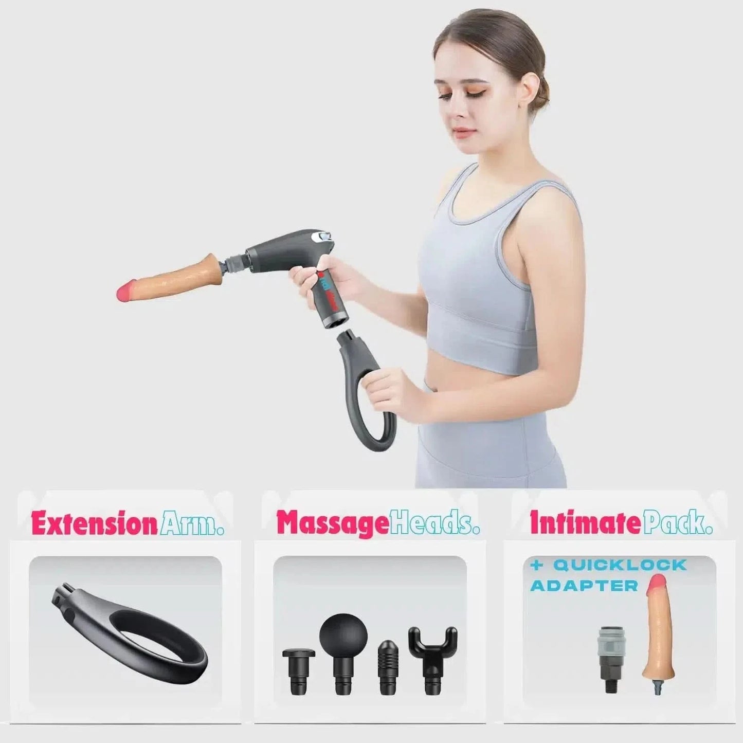 Airlie-S Massage Gun Dildo Sex Machine