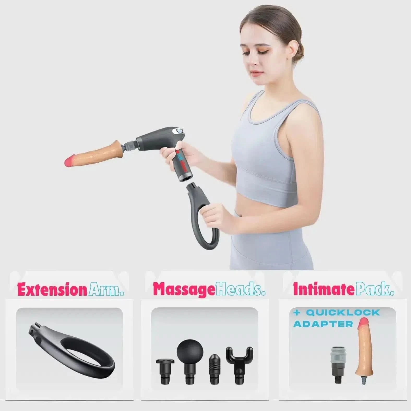 Airlie-S Massage Gun Dildo Sex Machine