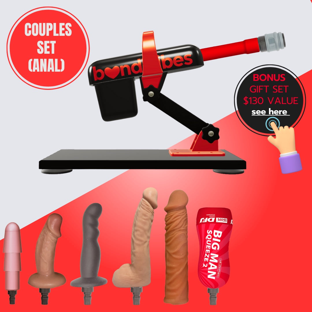 Cordless Anal Couples Sex Machine Set