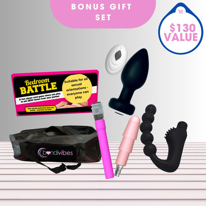 Cordless Anal Couples Sex Machine Set