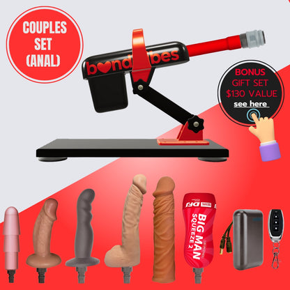 Cordless Anal Couples Sex Machine Set