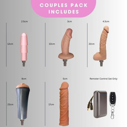 Cordless Couples Sex Machine Set V