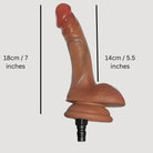 Flexible Silicone 7" Dildo Attachment