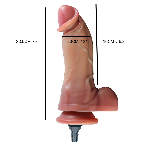 King Cock Sex Machine Dildo bondivibes connector_quicklock extreme sex toys intensity_gentle price_band_entry sensation_gspot size_medium type_attachment