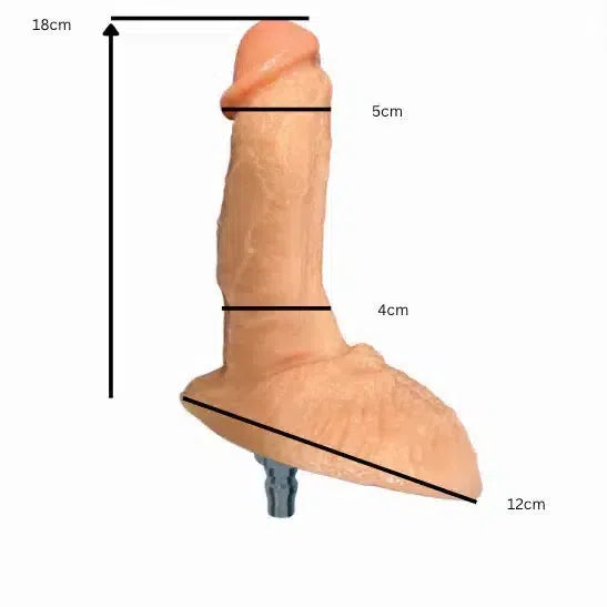 Large 7" Sex Machine Dildo Attachment