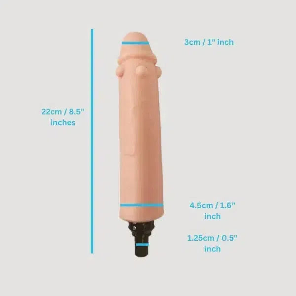 Massage Dildo Attachment Ribbed 12.5mm