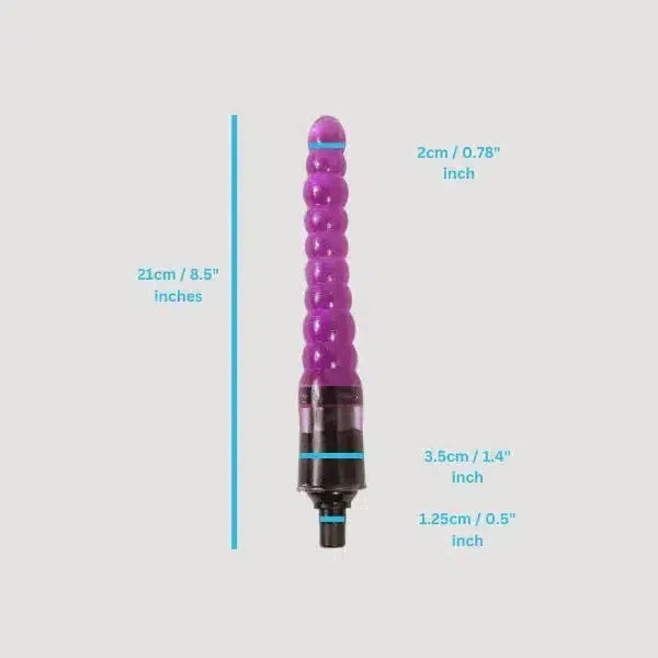 Massage Gun Anal Dildo 12.5mm