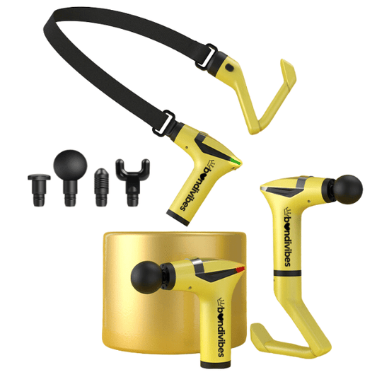 Massage Gun Sex Machine Set Yellow