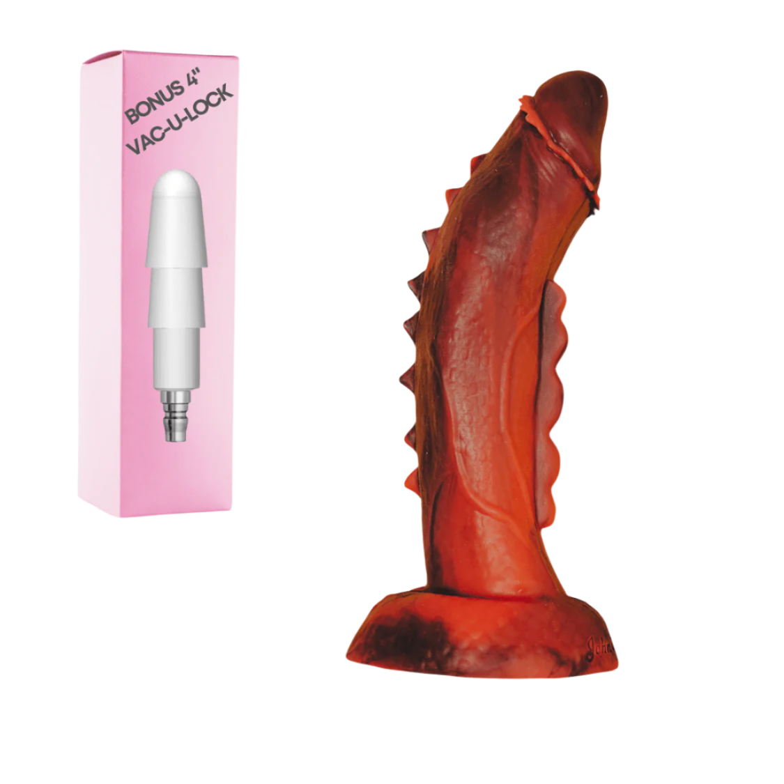 VAC-U-LOCK 9" Spiked Silicone Dragon Dildo