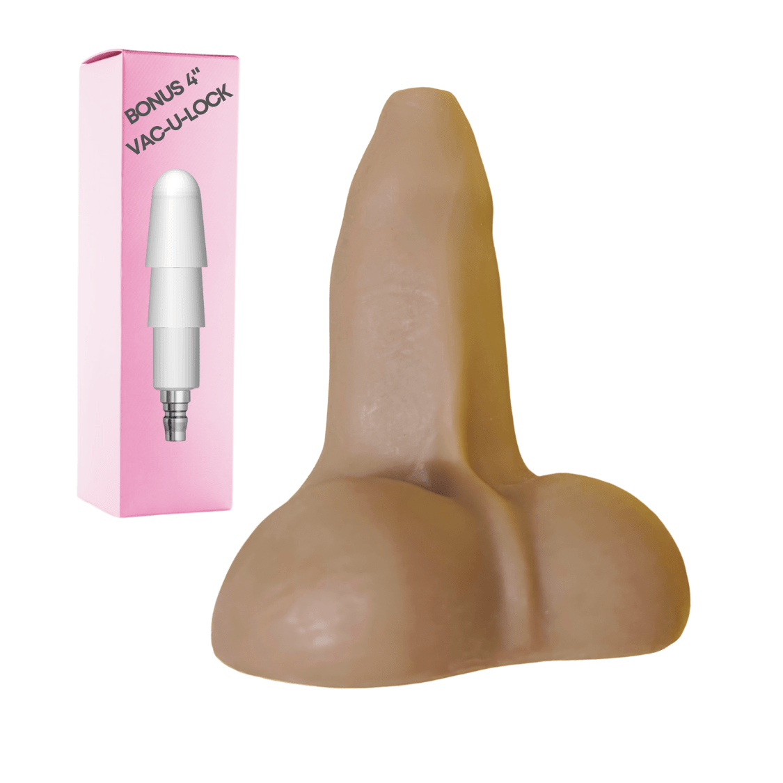 VAC-U-LOCK PEEWEE White 6" Dildo Attachment bondivibes connector_vaculock intensity_gentle price_band_premium sensation_penetrative size_xlarge type_attachment