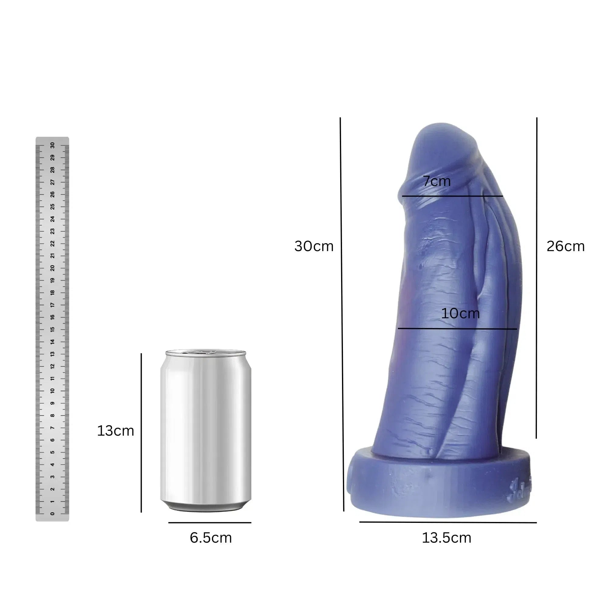 X-Treme 12" Vac-u-lock Big Daddy Dildo bondivibes connector_vaculock intensity_stretched price_band_premium size_xlarge type_attachment