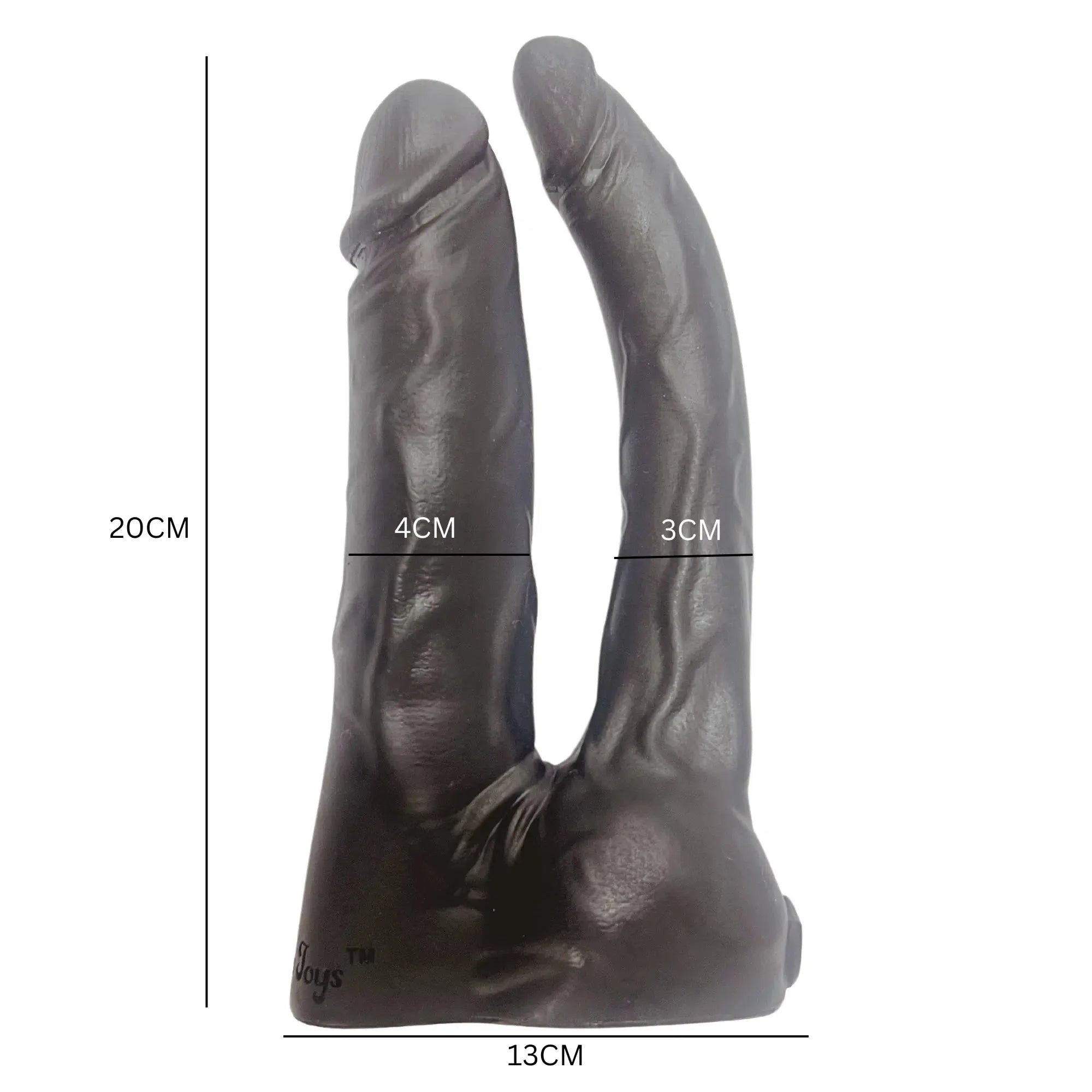 X-Treme Attachment Vac-u-lock Black Double Dildo